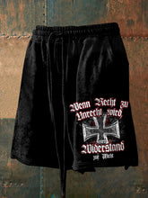 Herren Wenn Recht zu Unrecht wird Shorts